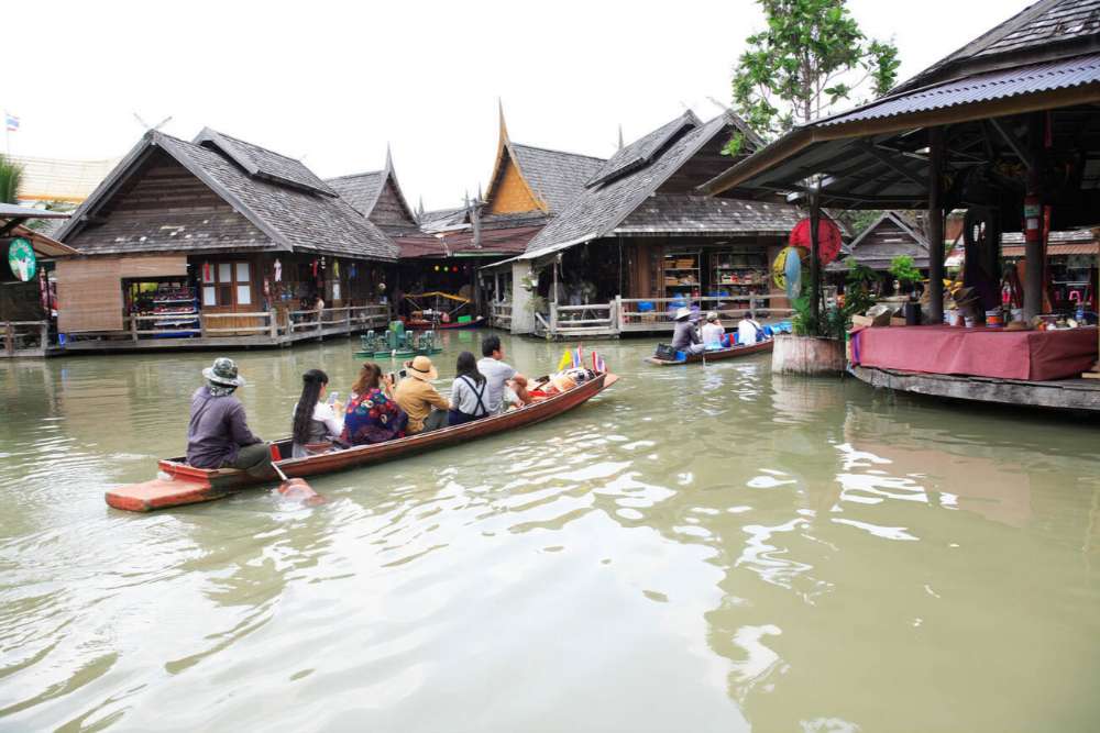 Marché flottant de Pattaya